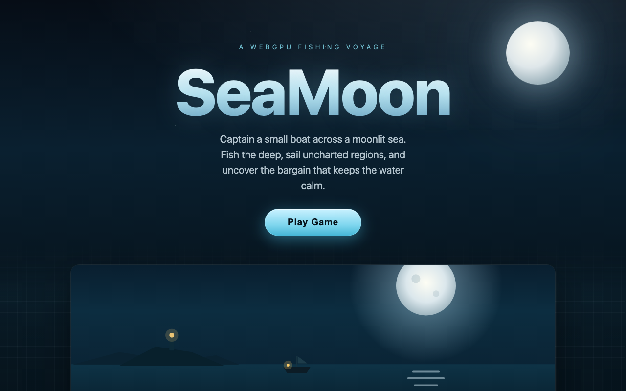 Sea Moon — Browser 3D game