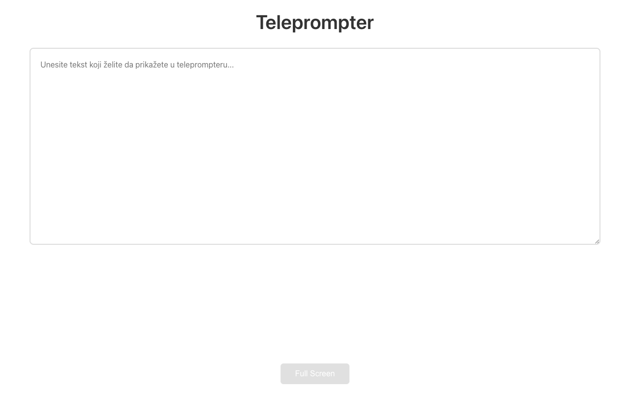 Teleprompter — Tool for presenters & streamers