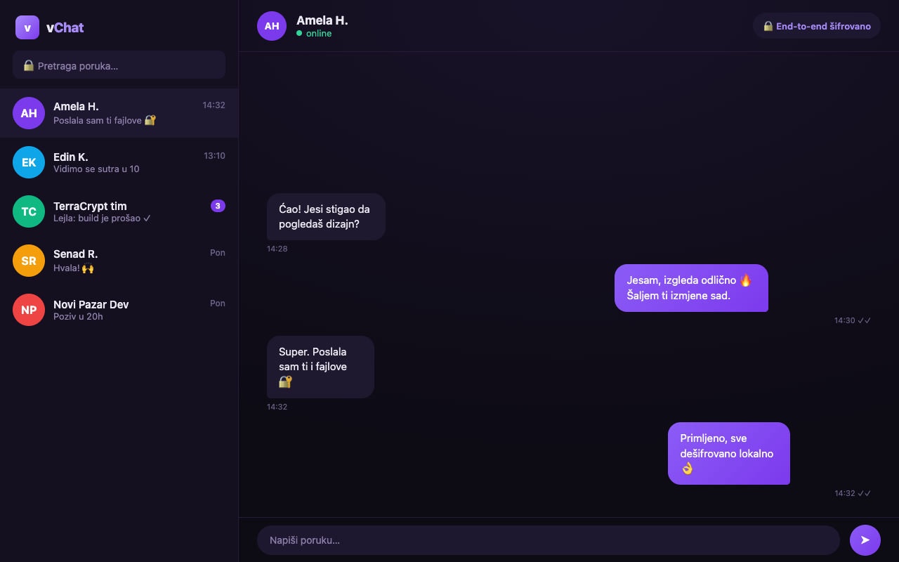 vChat — Secure messenger